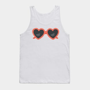 heart glasses Tank Top